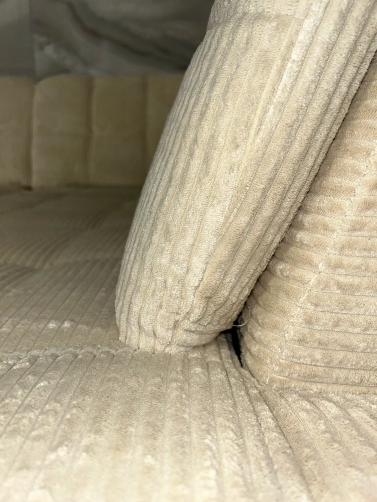 XXL Wohnlandschaft – Komfort-Oase in Cord Beige - Couch für Dich