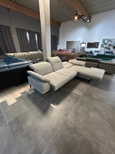 Ecksofa mit Sitzauszug und Relaxfunktion, 2 x Motor