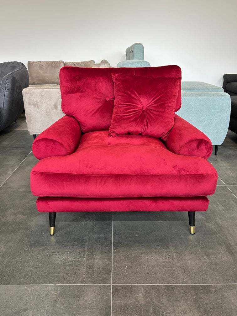 Retro-Kuschelsessel in Rot