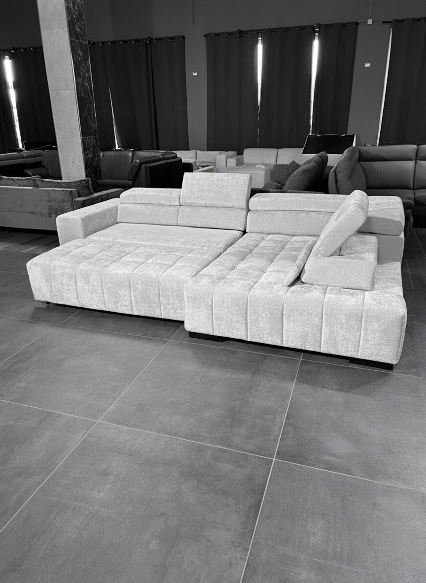 Polsterecke – in Türkis, Großzügig, Komfortabel & Modern