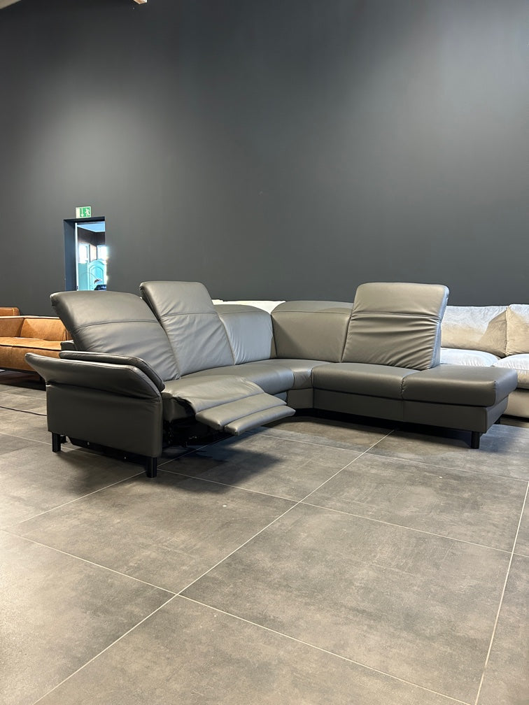 Ecksofa, Leder, Relax m. Motor