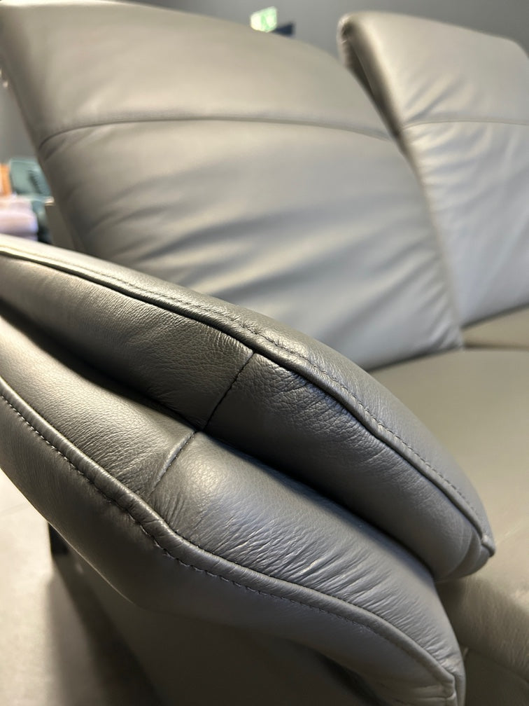 Ecksofa, Leder, Relax m. Motor