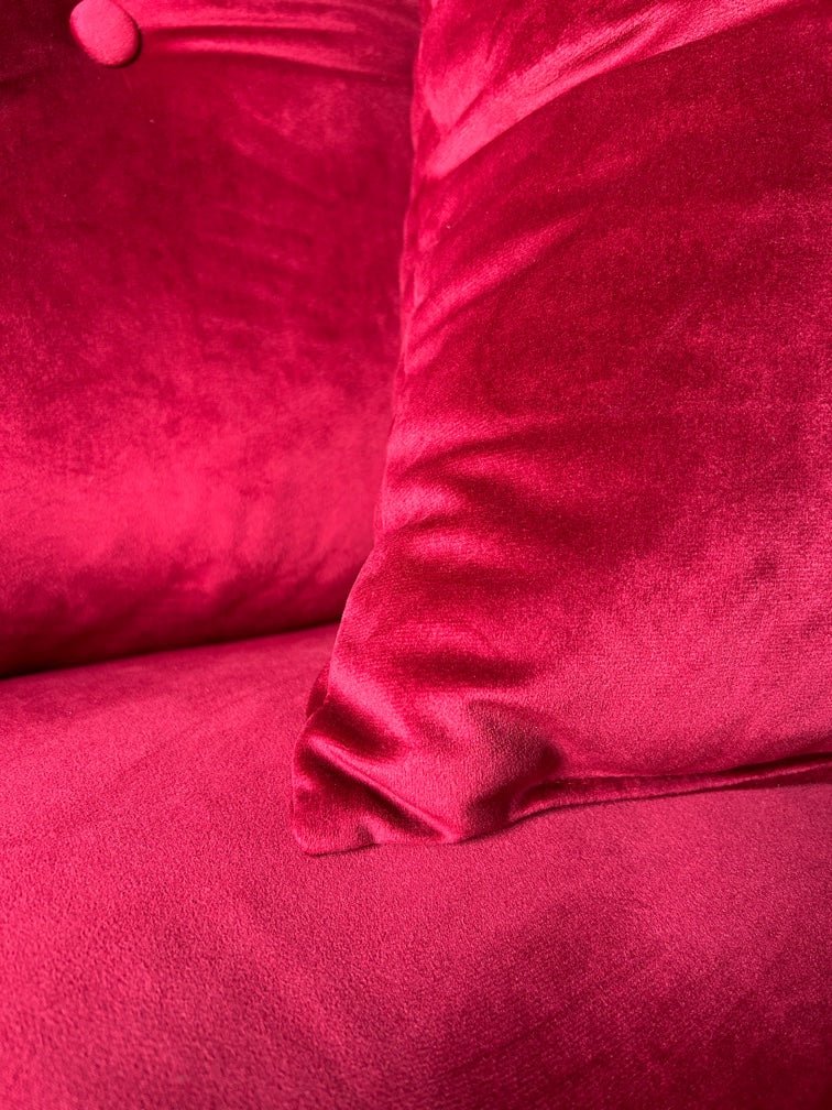 Retro-Kuschelsessel in Rot - Couch für Dich