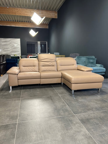 Ecksofa mit 2 x Motor, Echtleder