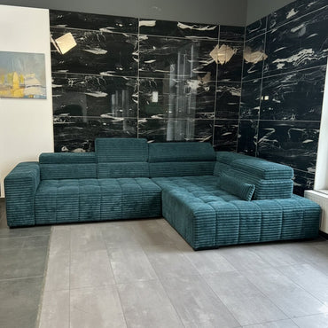 Polsterecke – in Türkis, Großzügig, Komfortabel & Modern - Couch für Dich