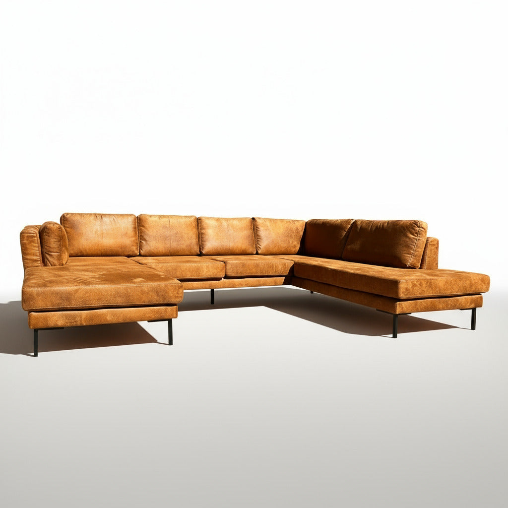 Wohnlandschaft im angesagten Used Look