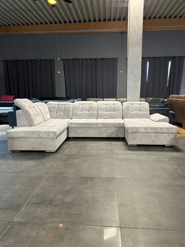 Wohnlandschaft mit Bett & Bettkasten - Couch für Dich