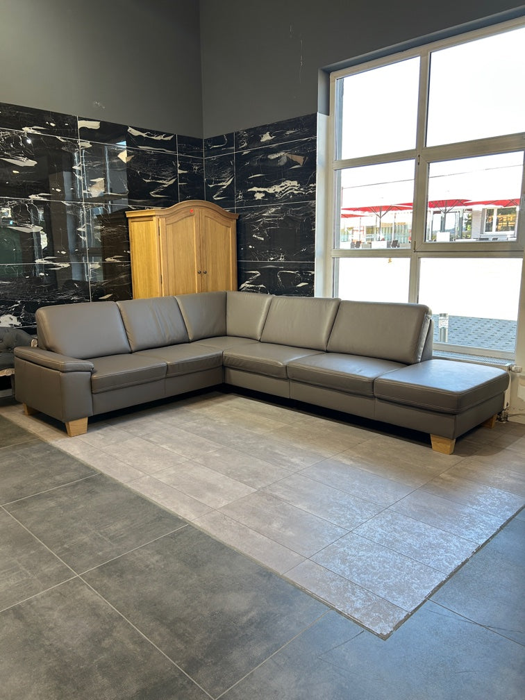 Ecksofa, Echtleder