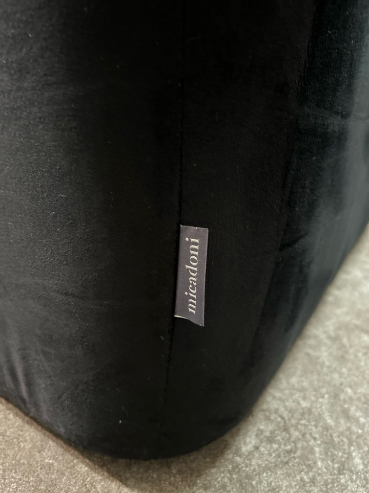 Micadoni Designer-Polsterecke – Exklusiver Luxus in Samt Schwarz
