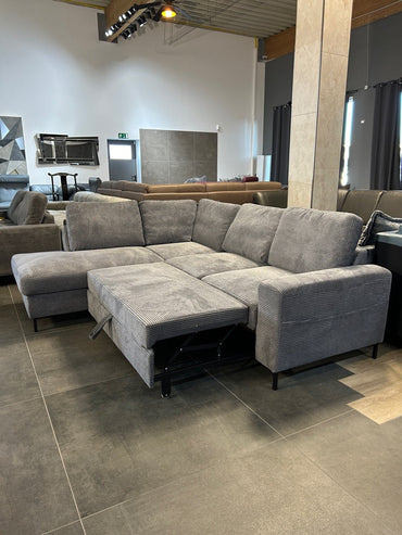 Polsterecke im Nordic Look – Bettfunktion
