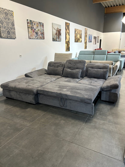 Polsterecke mit Bett und Rückenverstellung