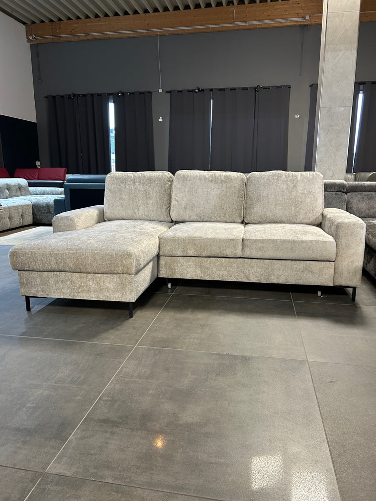 Kompakte Polsterecke – Bett, Bettkasten