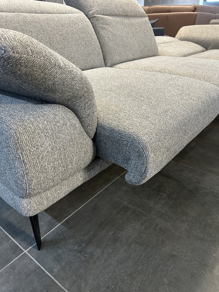 Ecksofa mit Sitzauszug und Relaxfunktion, 2 x Motor