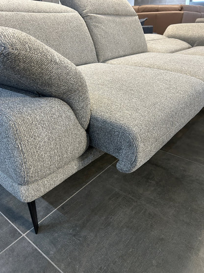 Ecksofa mit Sitzauszug und Relaxfunktion, 2 x Motor