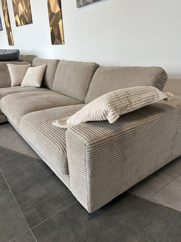 XXXL Marken-Polsterecke – Luxus-Komfort im Cord-Look - Couch für Dich