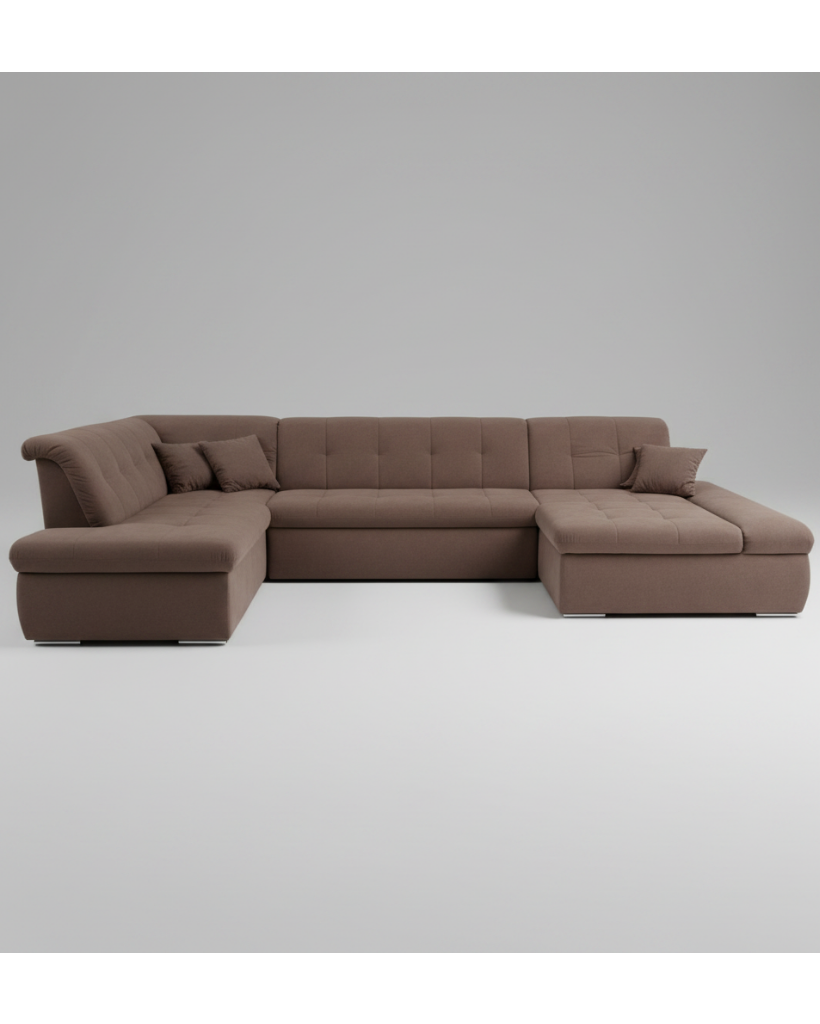 XXL-Wohnlandschaft in U-Form – Stylischer Platzwunder-Preishit
