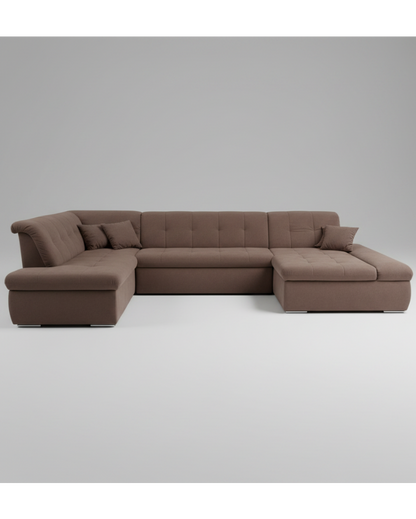 XXL-Wohnlandschaft in U-Form – Stylischer Platzwunder-Preishit