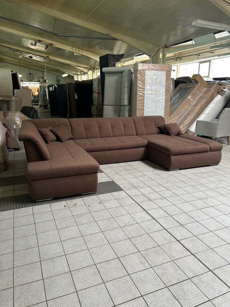 XXL-Wohnlandschaft in U-Form – Stylischer Platzwunder-Preishit
