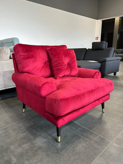 Retro-Kuschelsessel in Rot