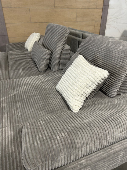 Premium Polsterecke mit Bett – Hochwertiges Design in Cord