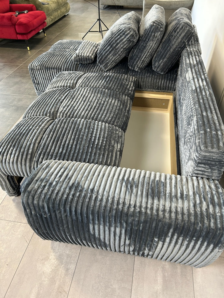 Trend-Polsterecke in XXL-Cord – Maximale Gemütlichkeit mit Funktion