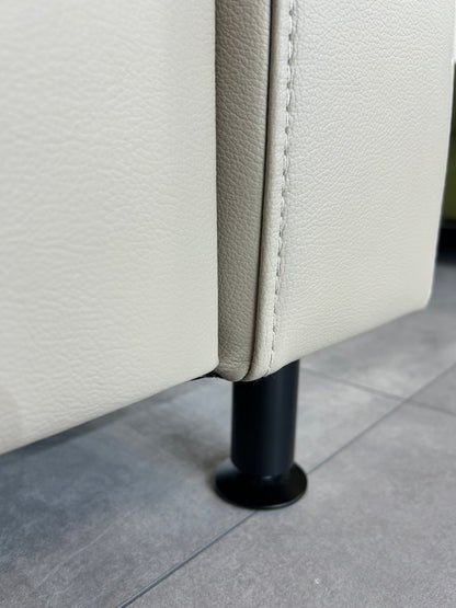 Polinova Echtleder-Polsterecke – Symmetrischer Luxus in Torro Pearl
