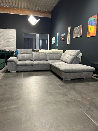 Polsterecke mit Bett und Bettkasten