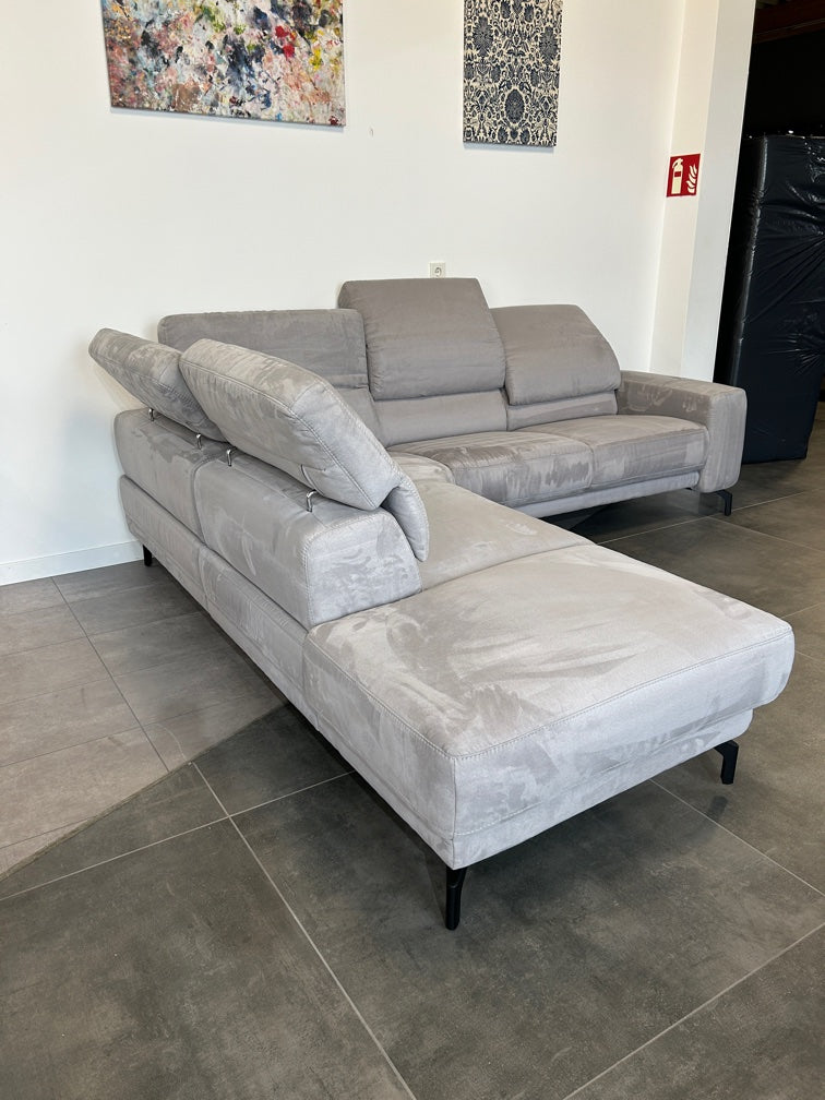 Mondo Designer-Polsterecke – Erstklassiger Komfort in Mikrofaser Grau