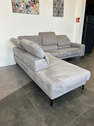 Mondo Designer-Polsterecke – Erstklassiger Komfort in Mikrofaser Grau