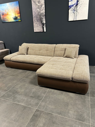 Polsterecke im Sale – Moderner Materialmix zum Top-Preis