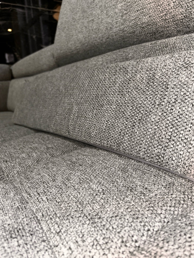 XXXL Polsterecke mit Bett, Strukturstoff-Wasserfest