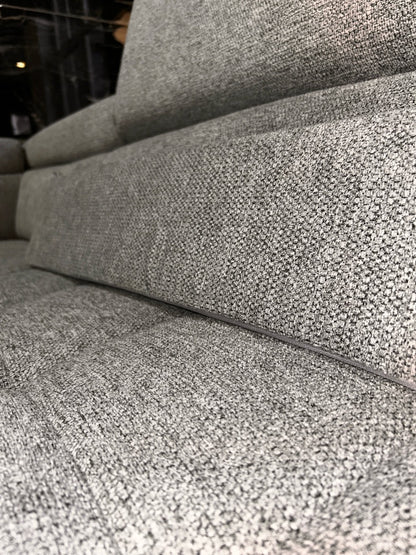 XXXL Polsterecke mit Bett, Strukturstoff-Wasserfest