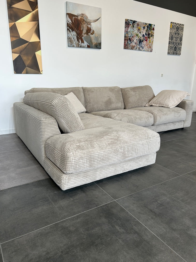 XXXL Marken-Polsterecke – Luxus-Komfort im Cord-Look
