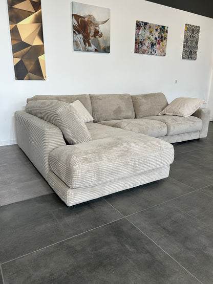 XXXL Marken-Polsterecke – Luxus-Komfort im Cord-Look