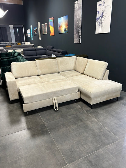 Polsterecke im Nordic Design mit Bett