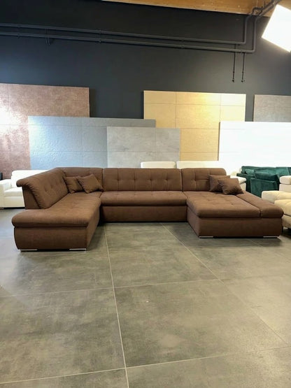 XXL-Wohnlandschaft in U-Form – Stylischer Platzwunder-Preishit