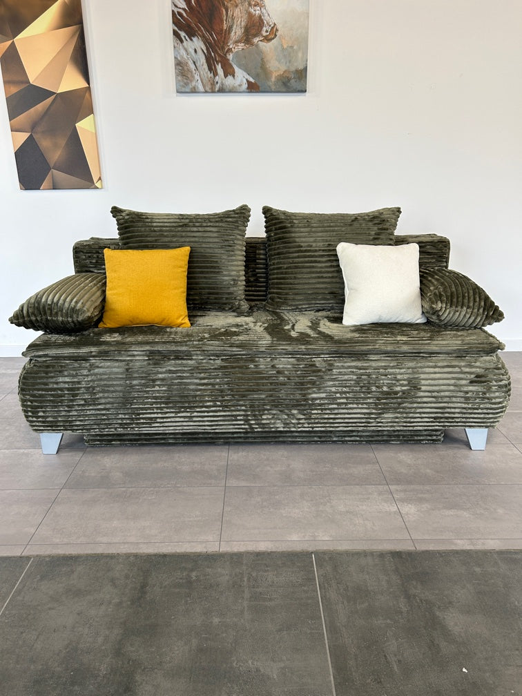 Multifunktionales Cord-Schlafsofa – Smarter Komfort mit Stauraum