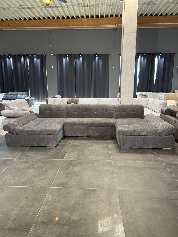 XXL Wohnlandschaft – Moderner Cord-Traum im Riesenformat