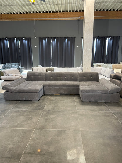 XXL Wohnlandschaft – Moderner Cord-Traum im Riesenformat