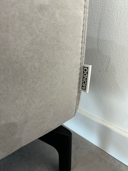 Mondo Designer-Polsterecke – Erstklassiger Komfort in Mikrofaser Grau