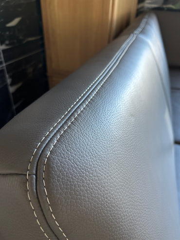 Ecksofa, Echtleder