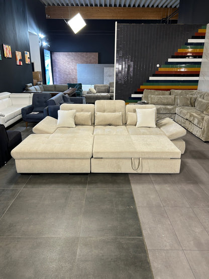 Komfort-Polsterecke – Das Multitalent in Beige