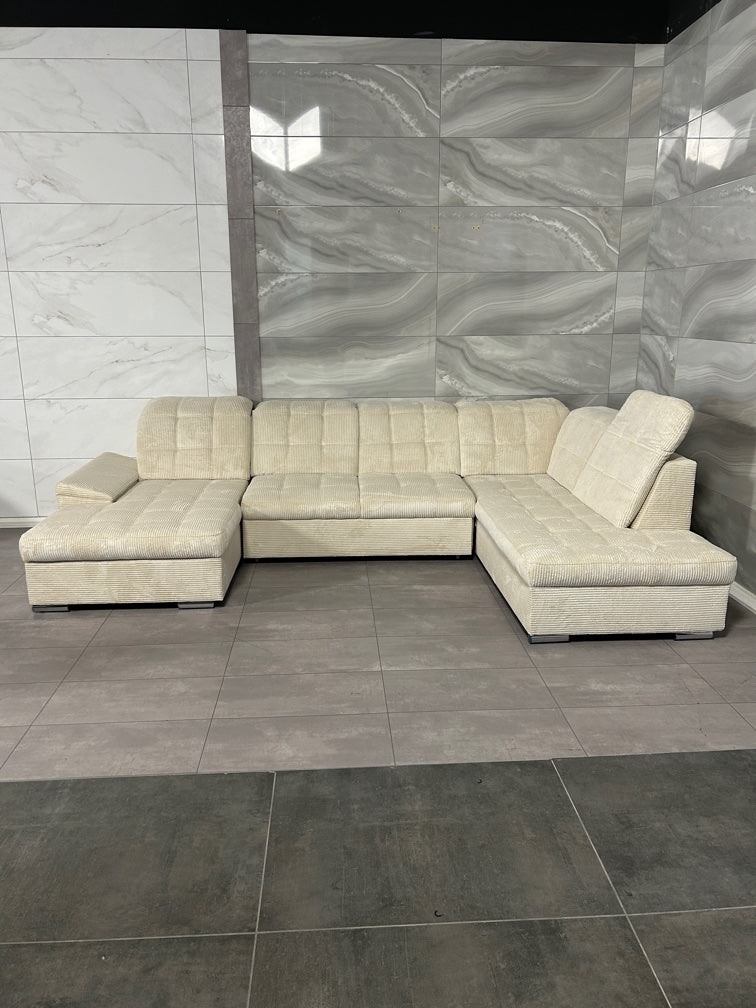 XXL Wohnlandschaft – Komfort-Oase in Cord Beige