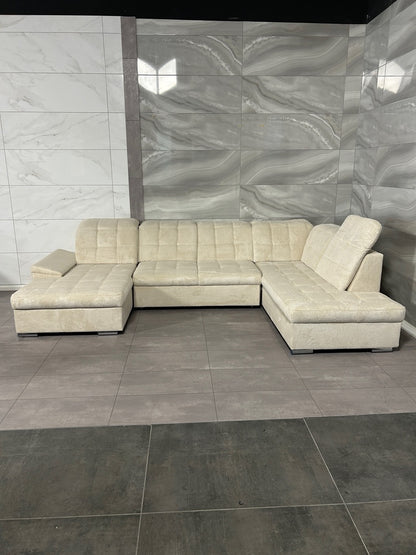 XXL Wohnlandschaft – Komfort-Oase in Cord Beige