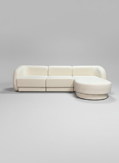 Polsterecke von Micadoni, Bouclé-Stoff