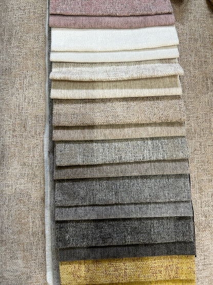Elegante Marken-Polsterecke – Zeitloser Luxus in Chenille Grau