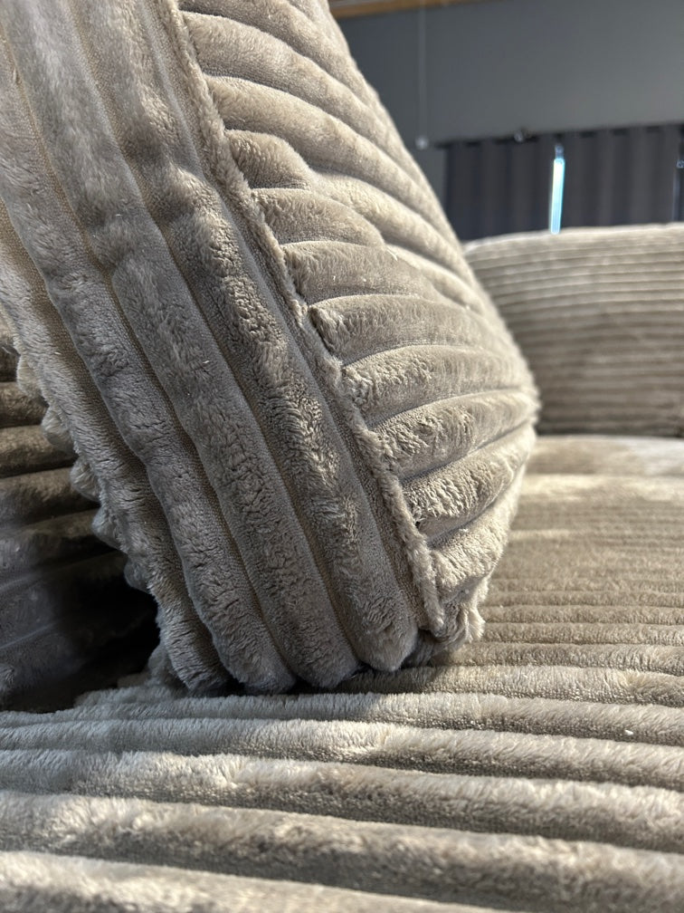 Polsterecke mit Bett im Nordic Design, XXL Cord