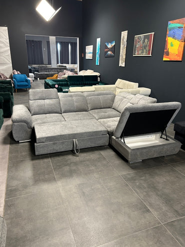 Polsterecke mit Bett und Bettkasten