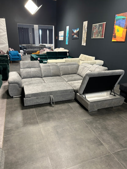 Polsterecke mit Bett und Bettkasten