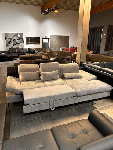 Polsterecke mit Bettfunktion und Bettkasten